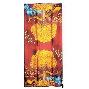 NWT Long Soft Scarf 34"x69" Rectangle Silk Feeling 100% Shawl Wrap 0202